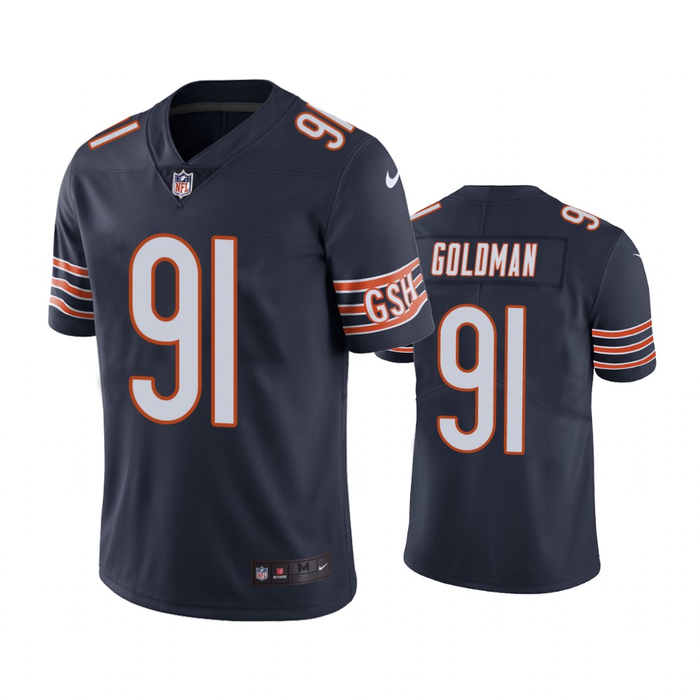 bears 91 eddie goldman navy color rush limited jersey