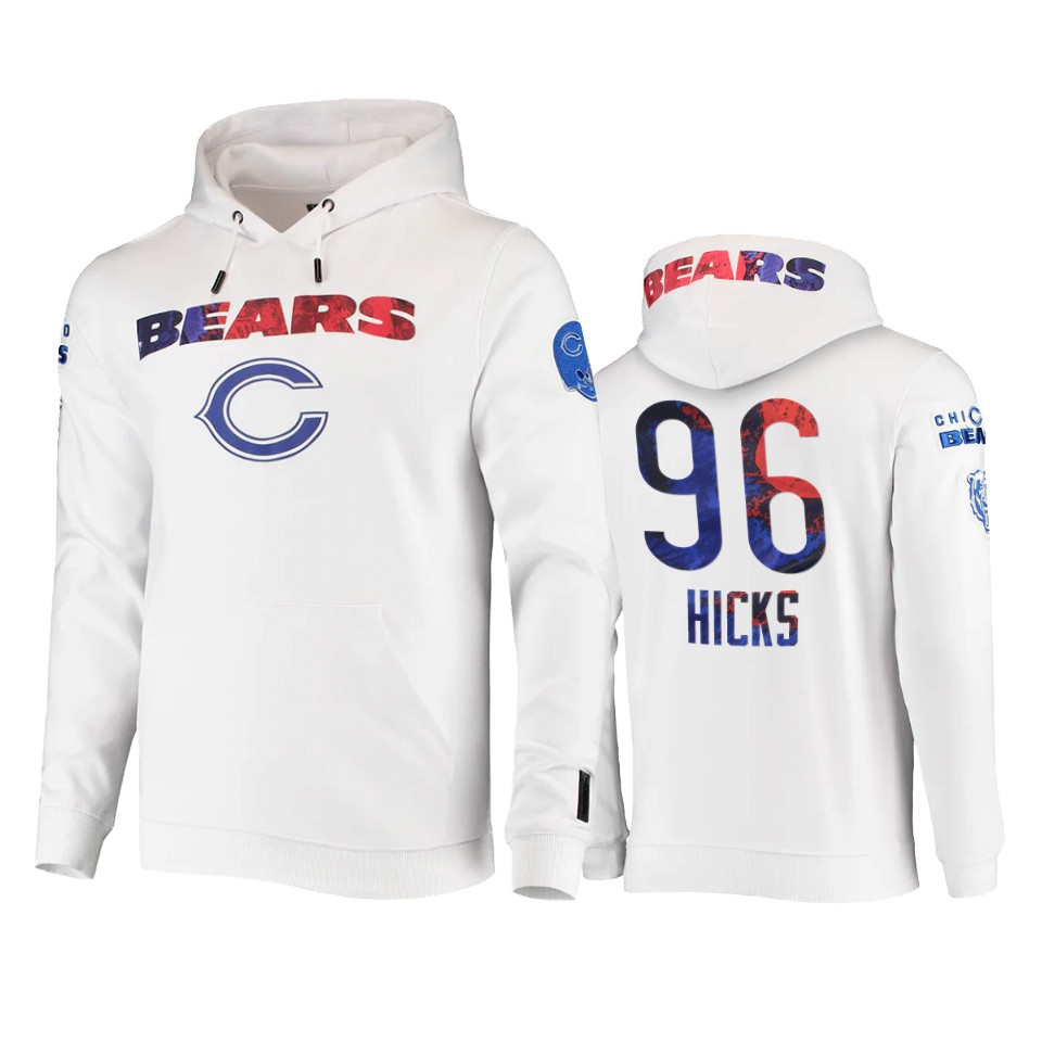 bears akiem hicks white americana hoodie