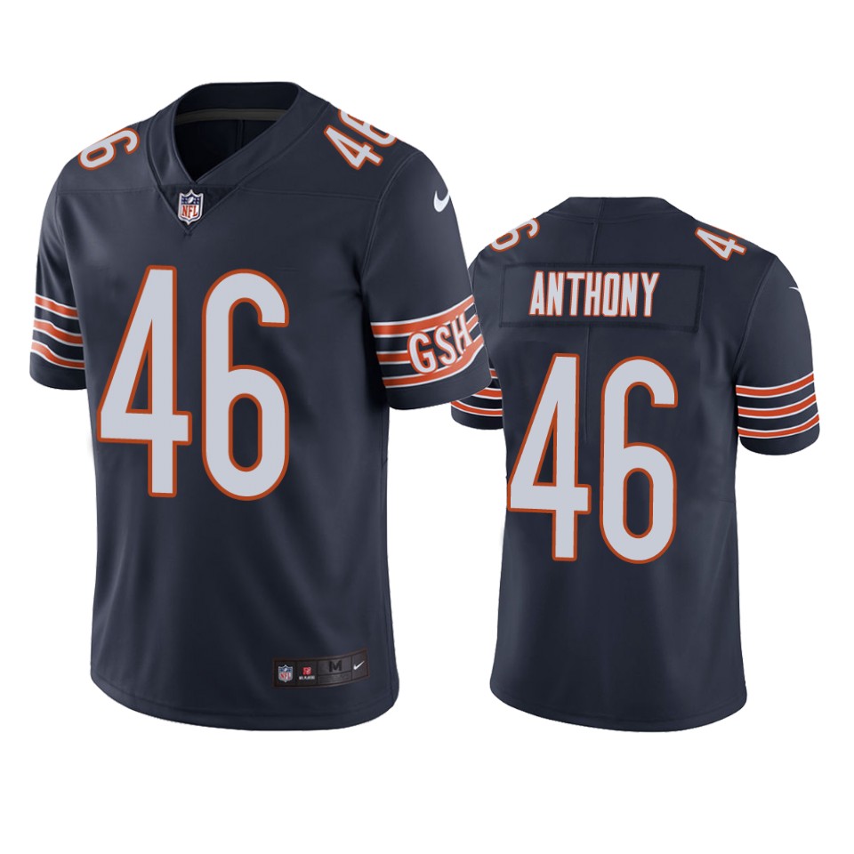 bears andre anthony navy vapor limited jersey