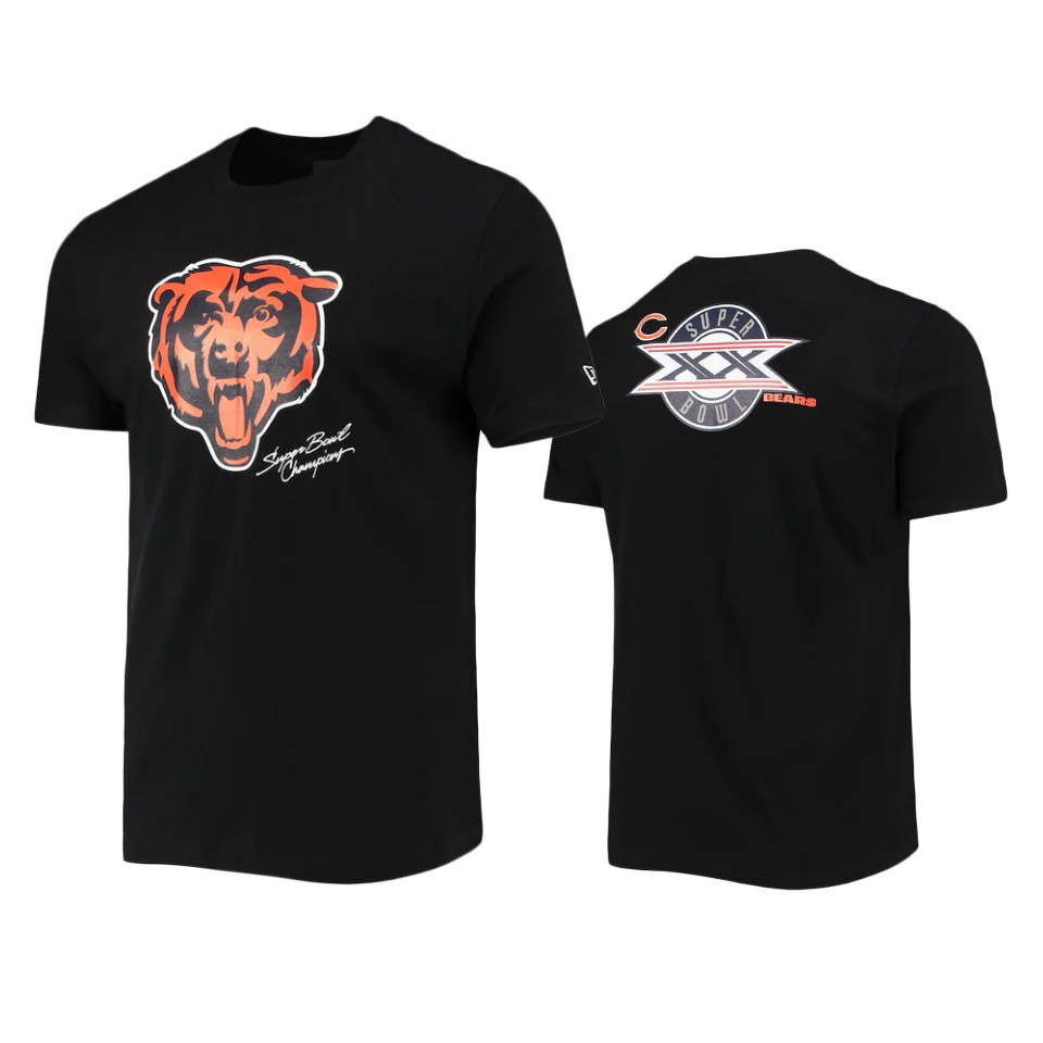 bears black super bowl champions commemorative t shirt