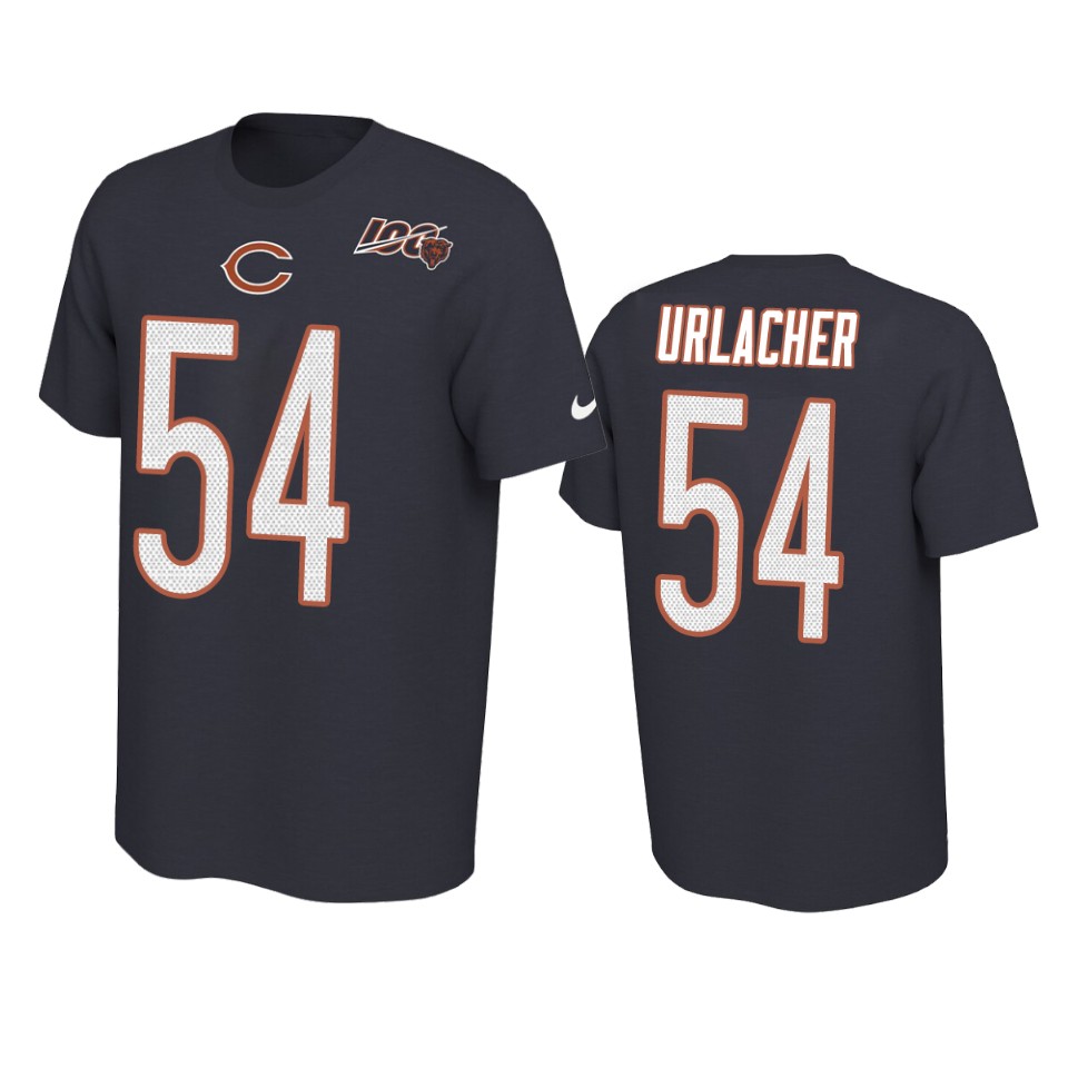 bears brian urlacher navy player pride 100th season tee