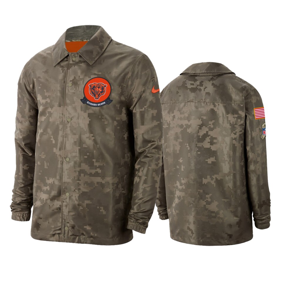 bears camo 2019 salute to service sideline jacket