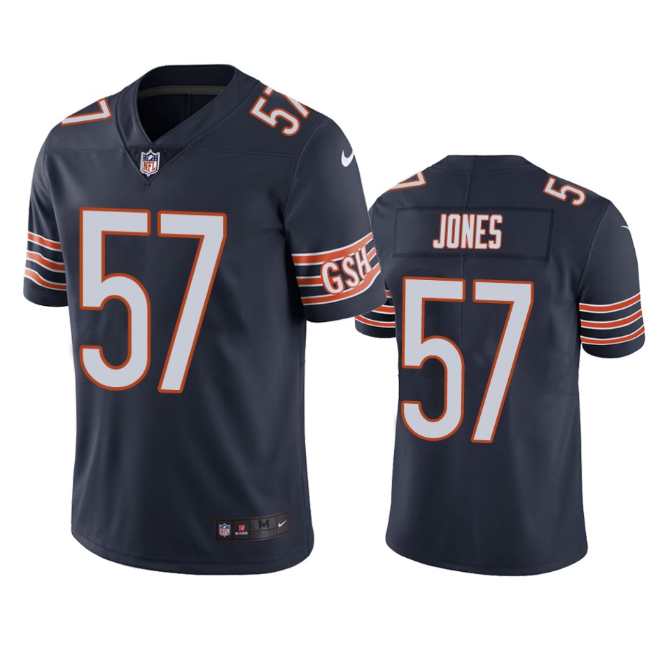 bears christian jones navy vapor jersey