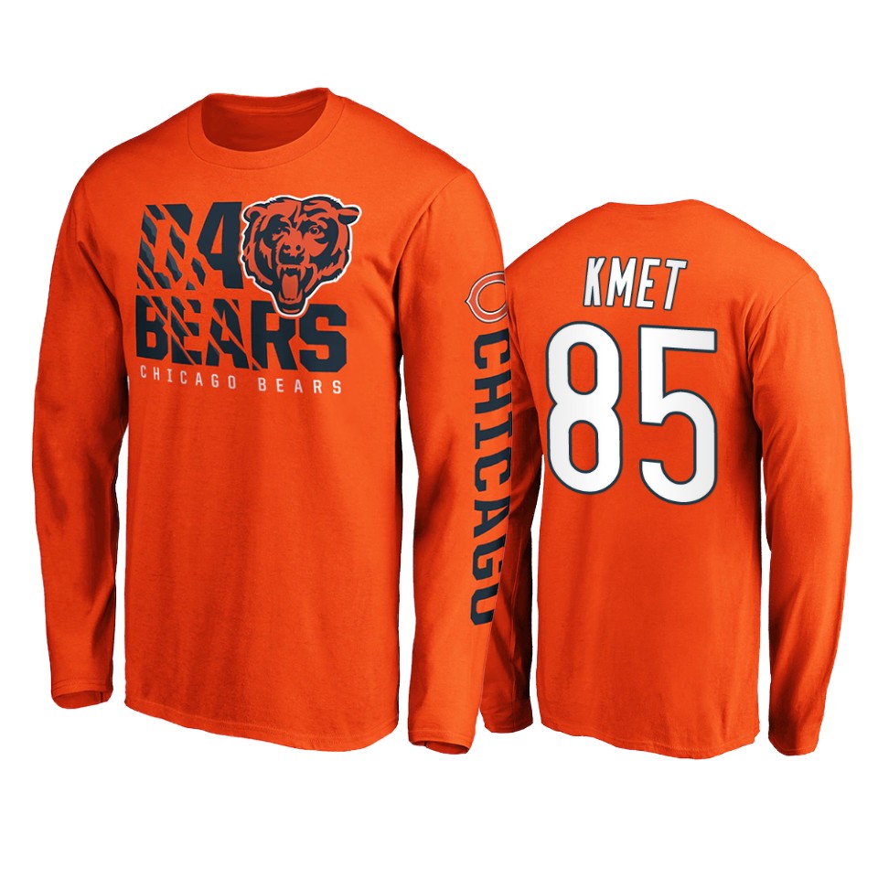 bears cole kmet orange hometown long sleeve t shirt