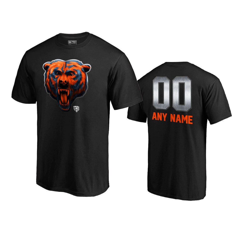 bears custom black midnight mascot logo t shirt