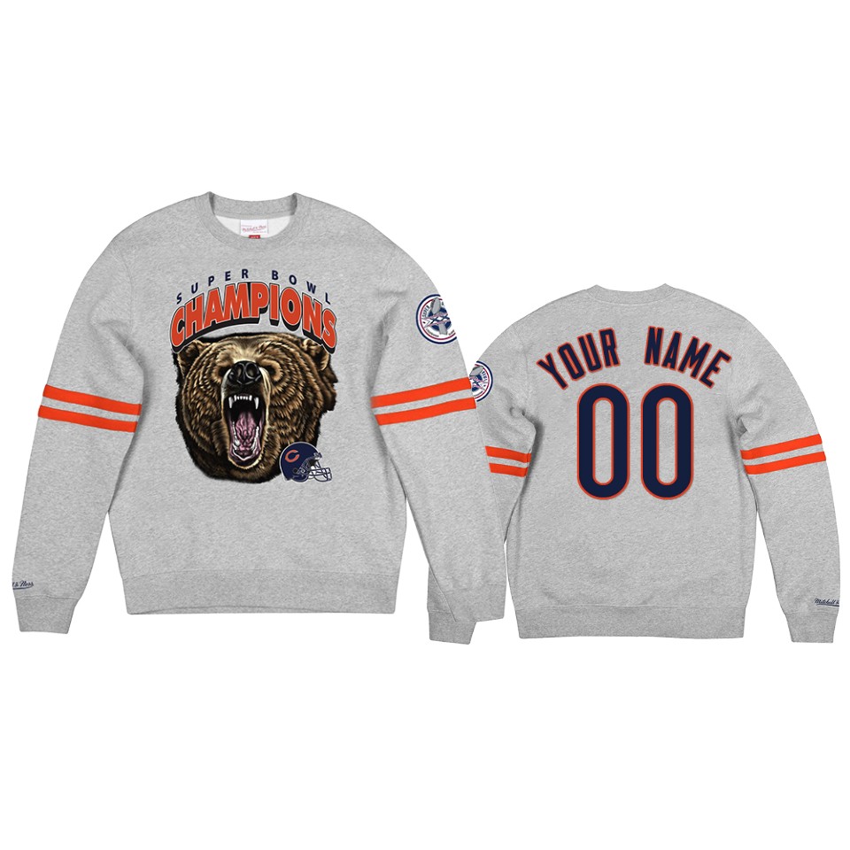 bears custom gray all over champs premium jumper sweatshirt