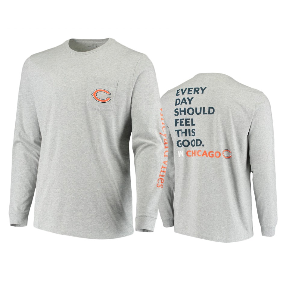 bears gray feel good long sleeve t shirt