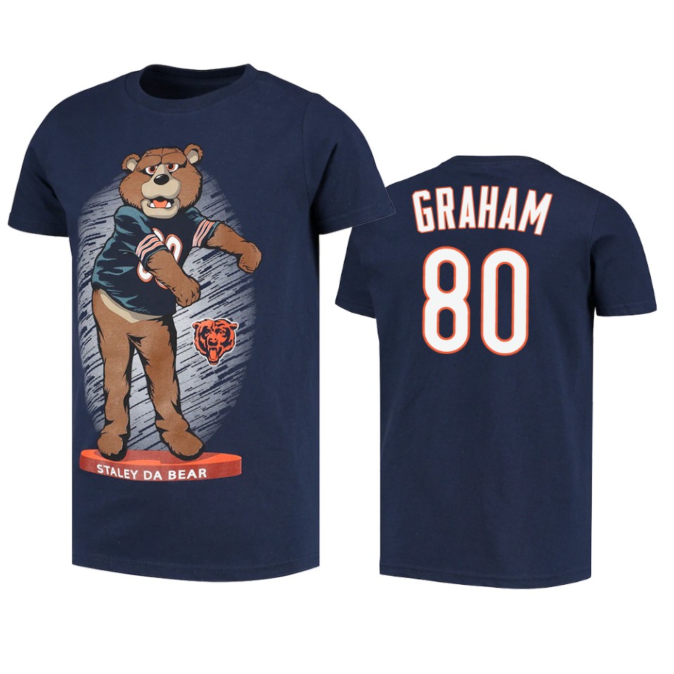 bears jimmy graham navy dancing staley da bear mascot t shirt