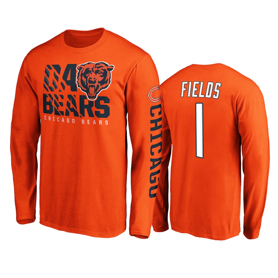 bears justin fields orange hometown long sleeve t shirt