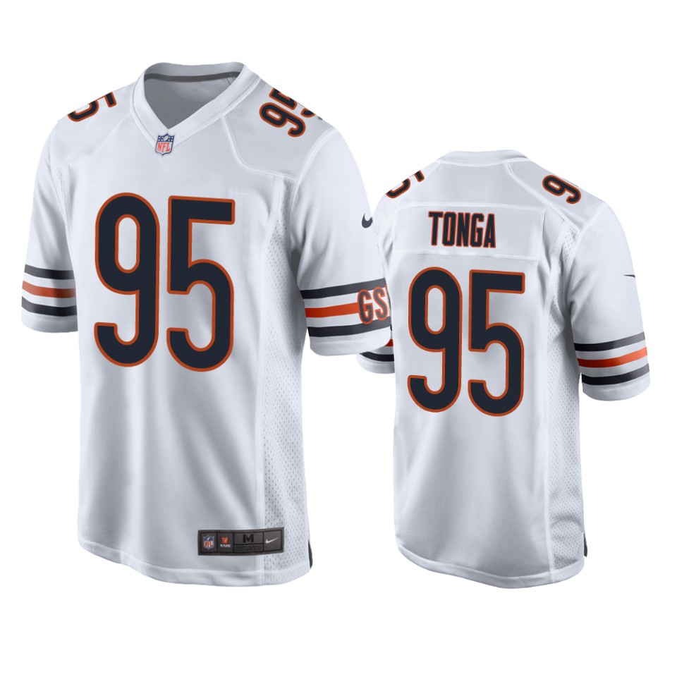 bears khyiris tonga white game jersey