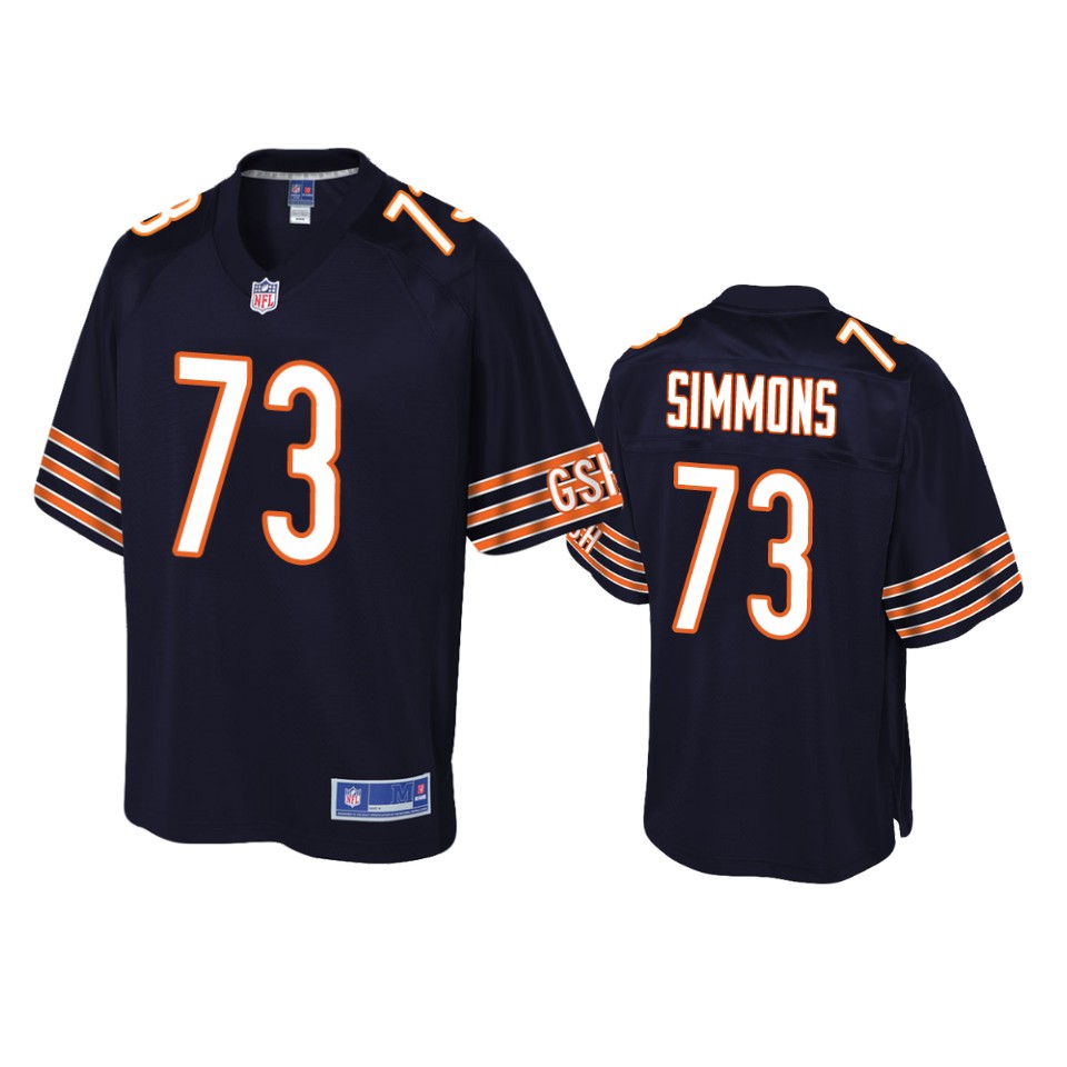 bears lachavious simmons navy pro line jersey