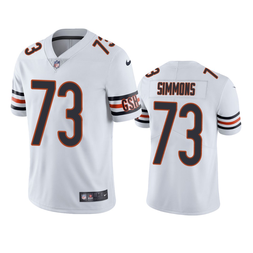 bears lachavious simmons white vapor untouchable limited jersey