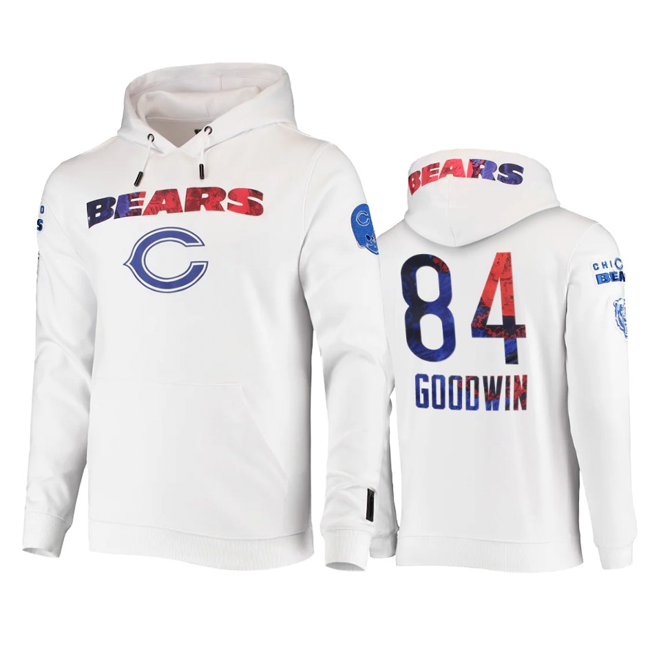 bears marquise goodwin white americana hoodie
