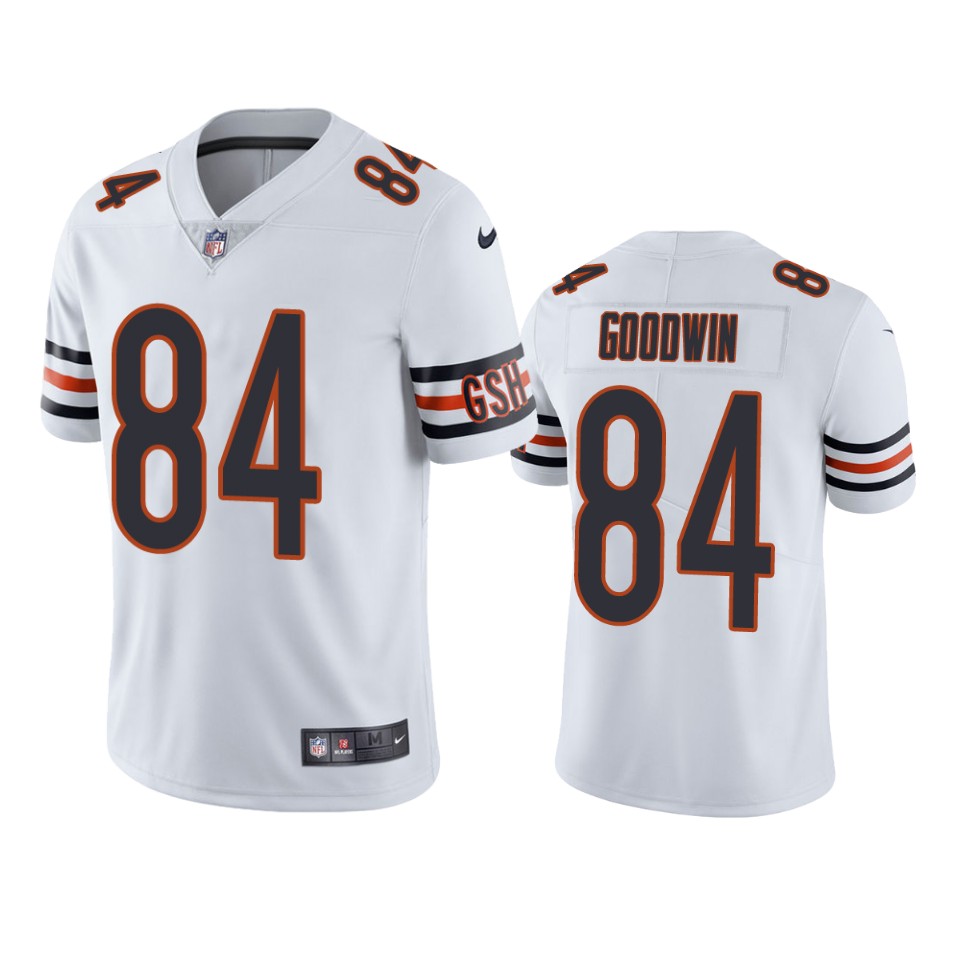 bears marquise goodwin white vapor jersey