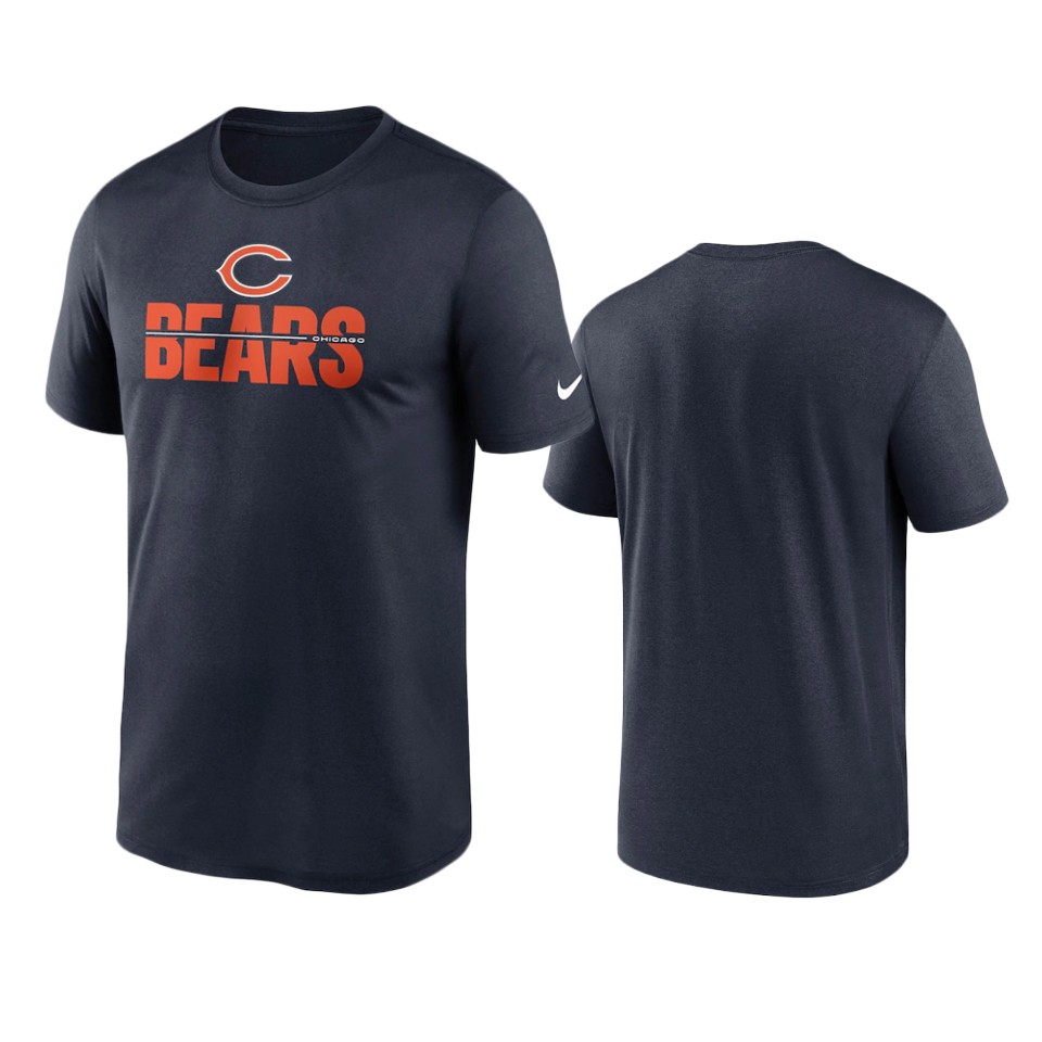 bears navy legend microtype performance t shirt
