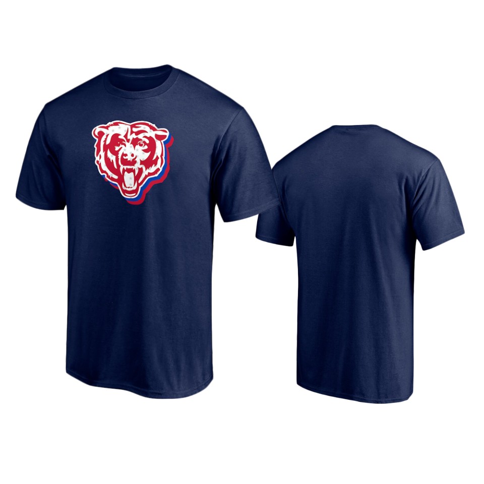 bears navy red white team t shirt