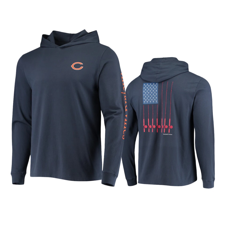 bears navy vineyard vines hoodie long sleeve t shirt