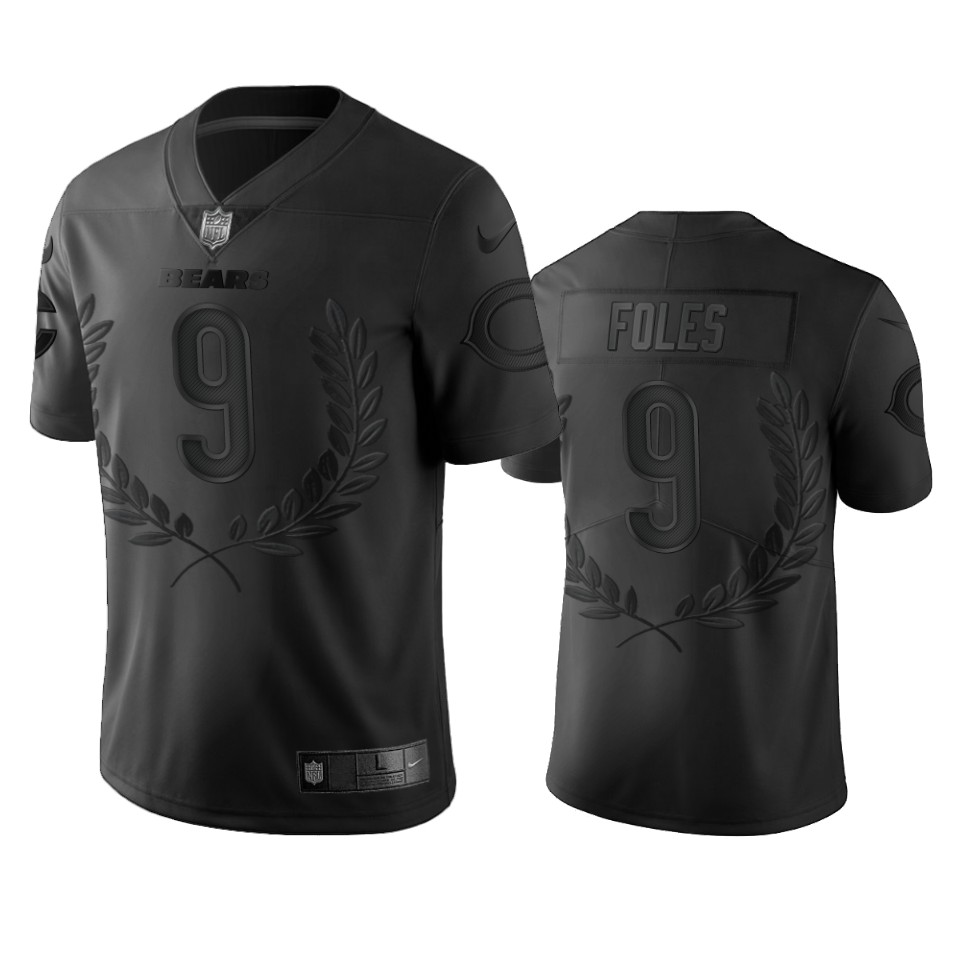 bears nick foles black limited jersey