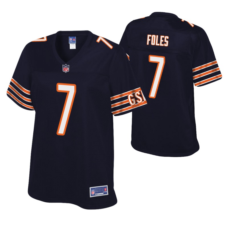 bears-nick-foles-pro-line-jersey-navy-women's
