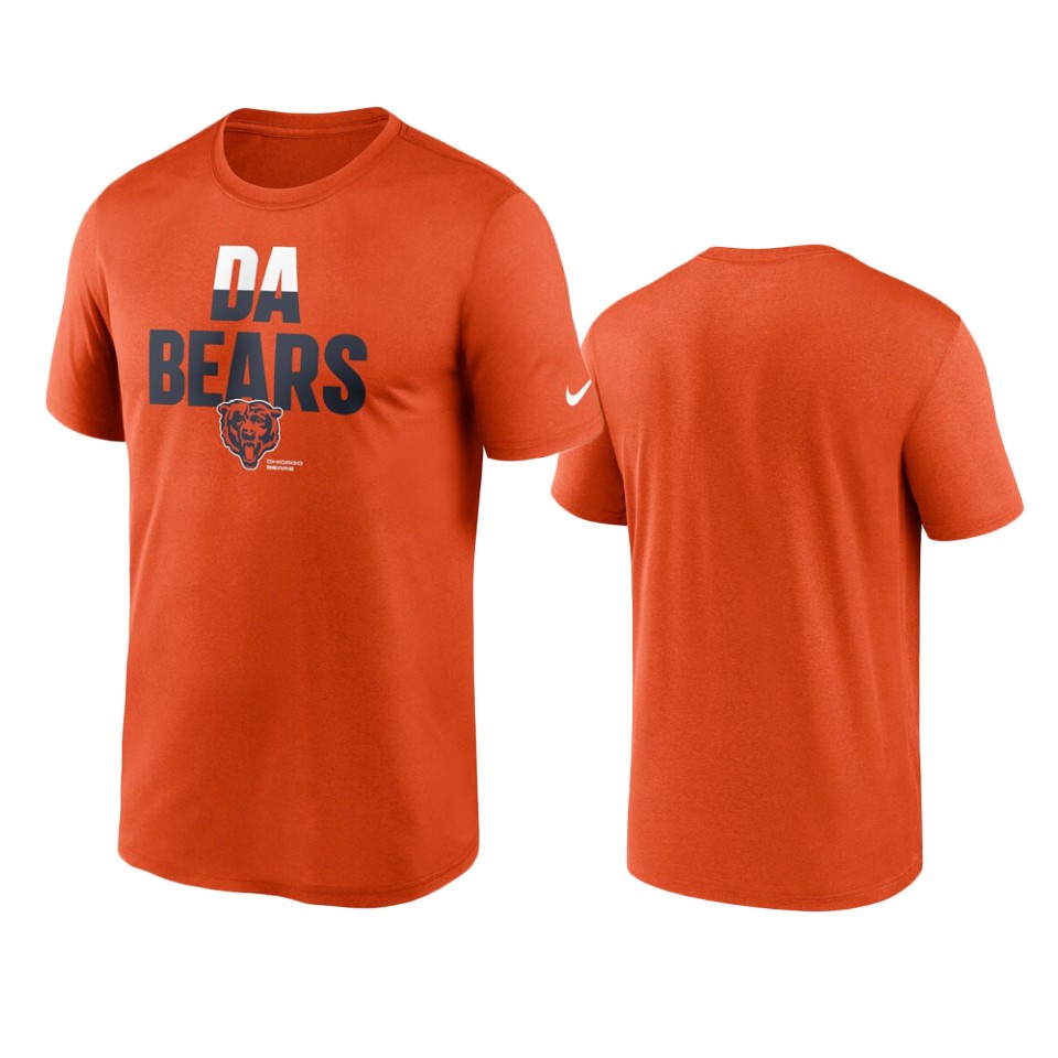 bears orange legend local phrase performance t shirt