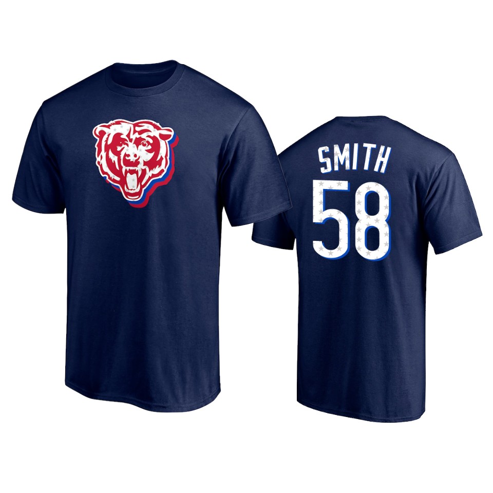 bears roquan smith navy 2021 independence day t shirt