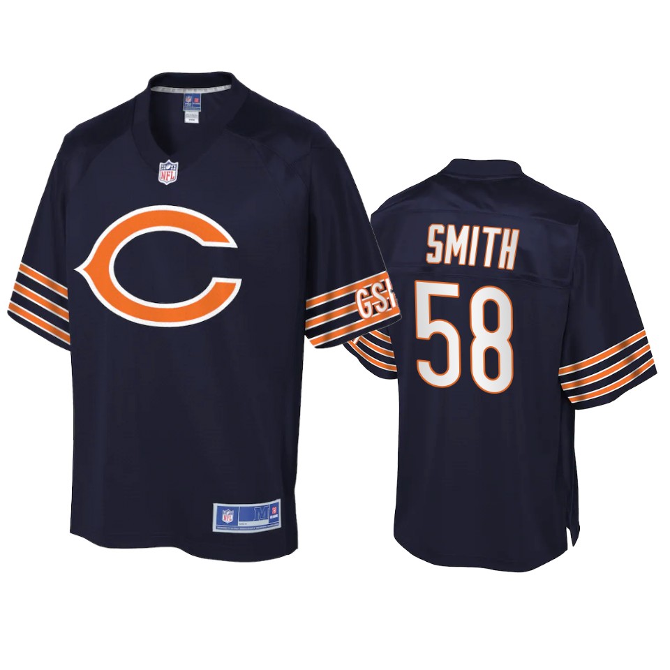bears roquan smith pro line navy icon jersey