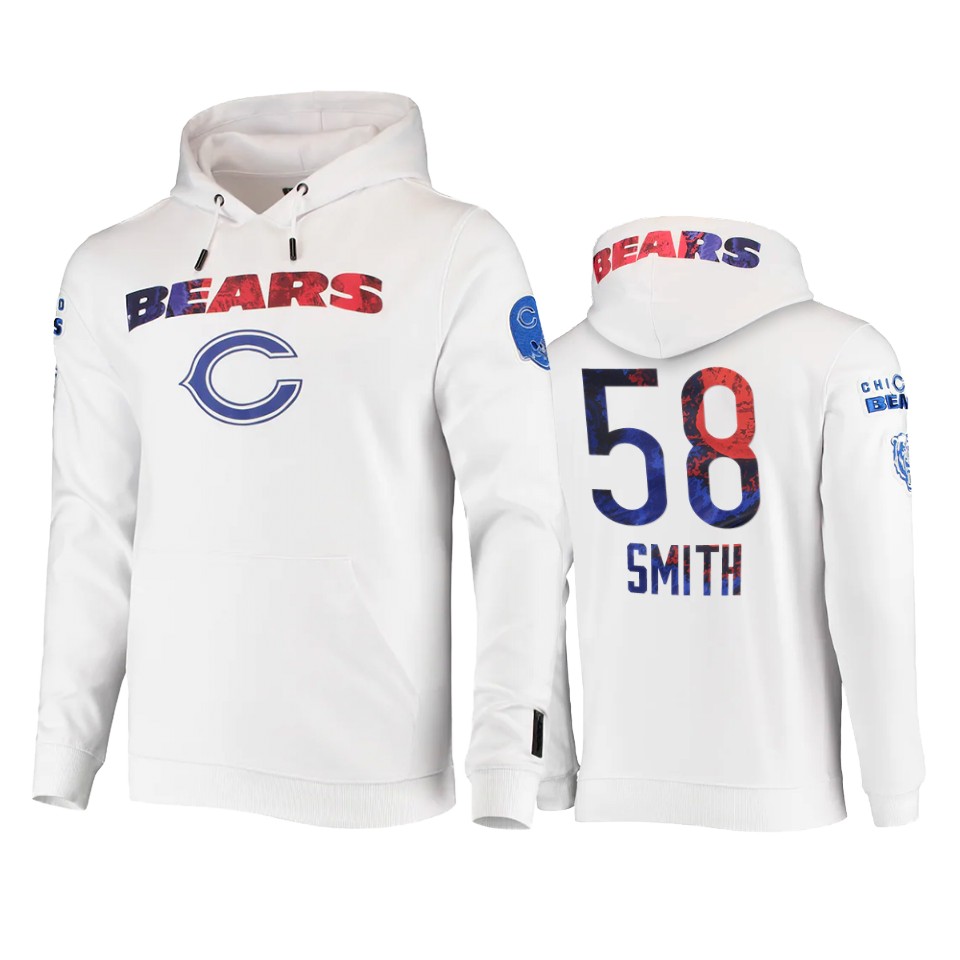 bears roquan smith white americana hoodie