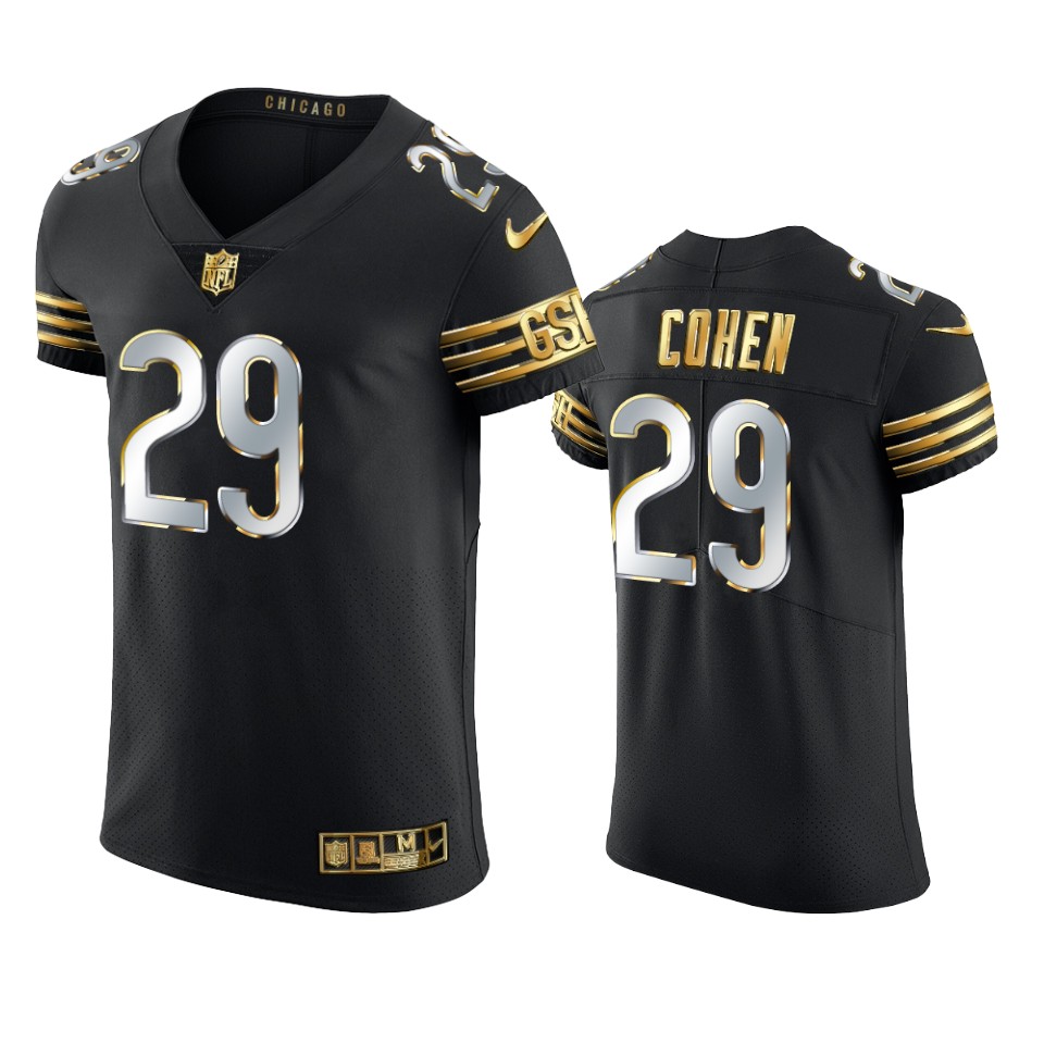bears tarik cohen black golden edition vapor elite jersey