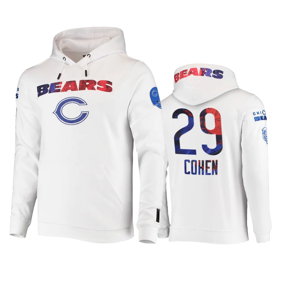 bears tarik cohen white americana hoodie