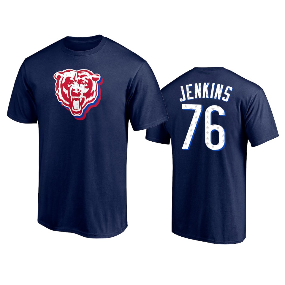 bears teven jenkins navy 2021 independence day t shirt