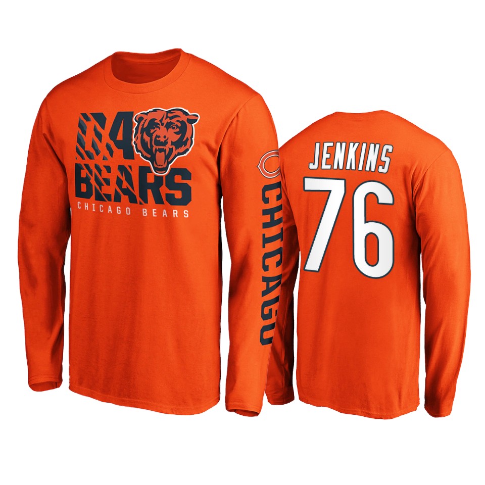 bears teven jenkins orange hometown long sleeve t shirt