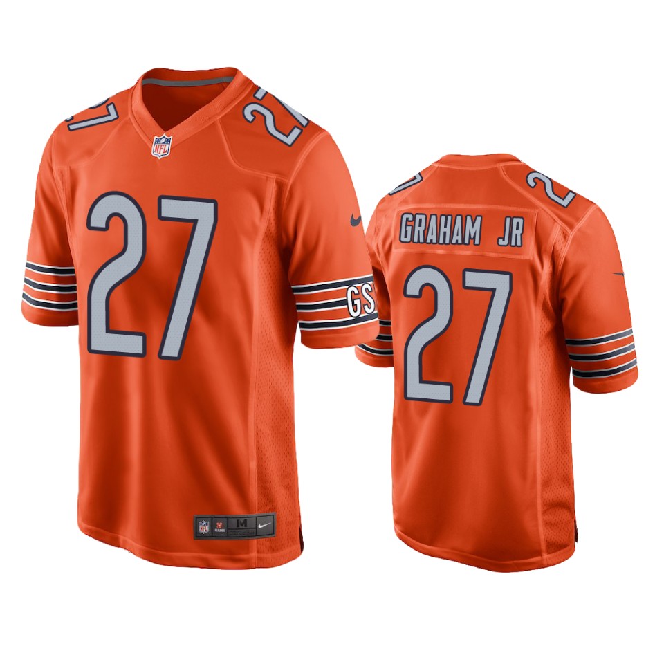 bears thomas graham jr. orange alternate game jersey