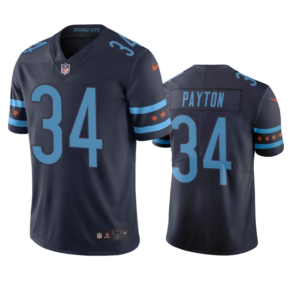 bears walter payton navy city edition jersey