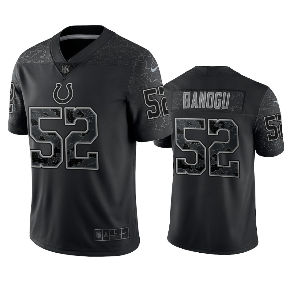 ben banogu colts black reflective limited jersey