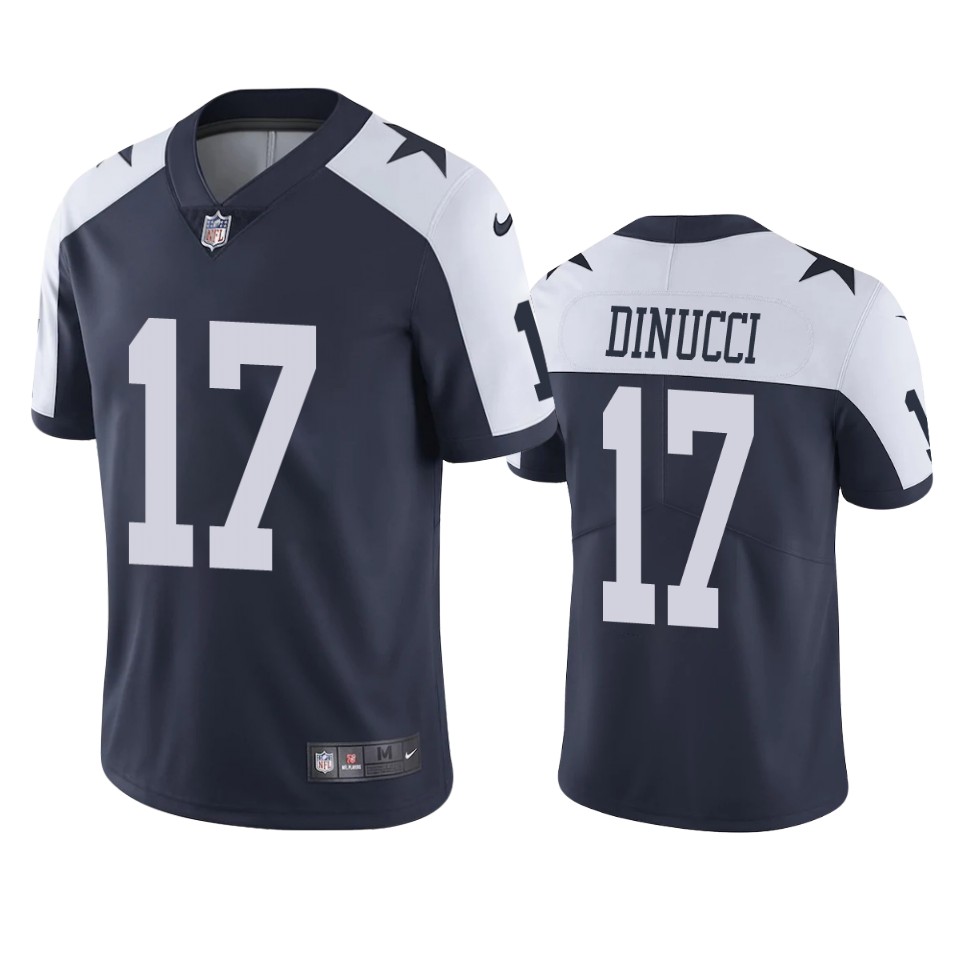 ben dinucci cowboys jersey navy alternate vapor limited