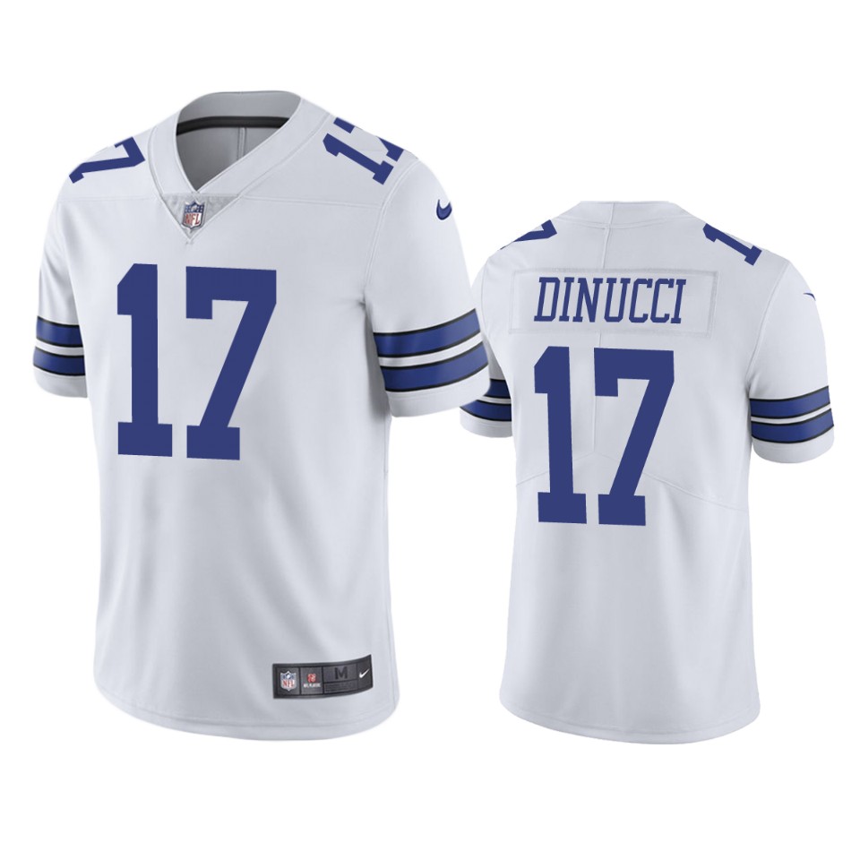 ben dinucci cowboys jersey white vapor limited