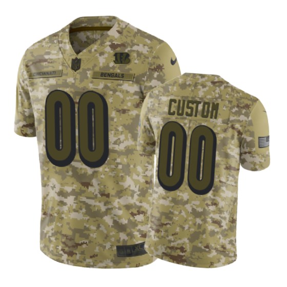 bengals 00 custom 2018 salute to service jersey