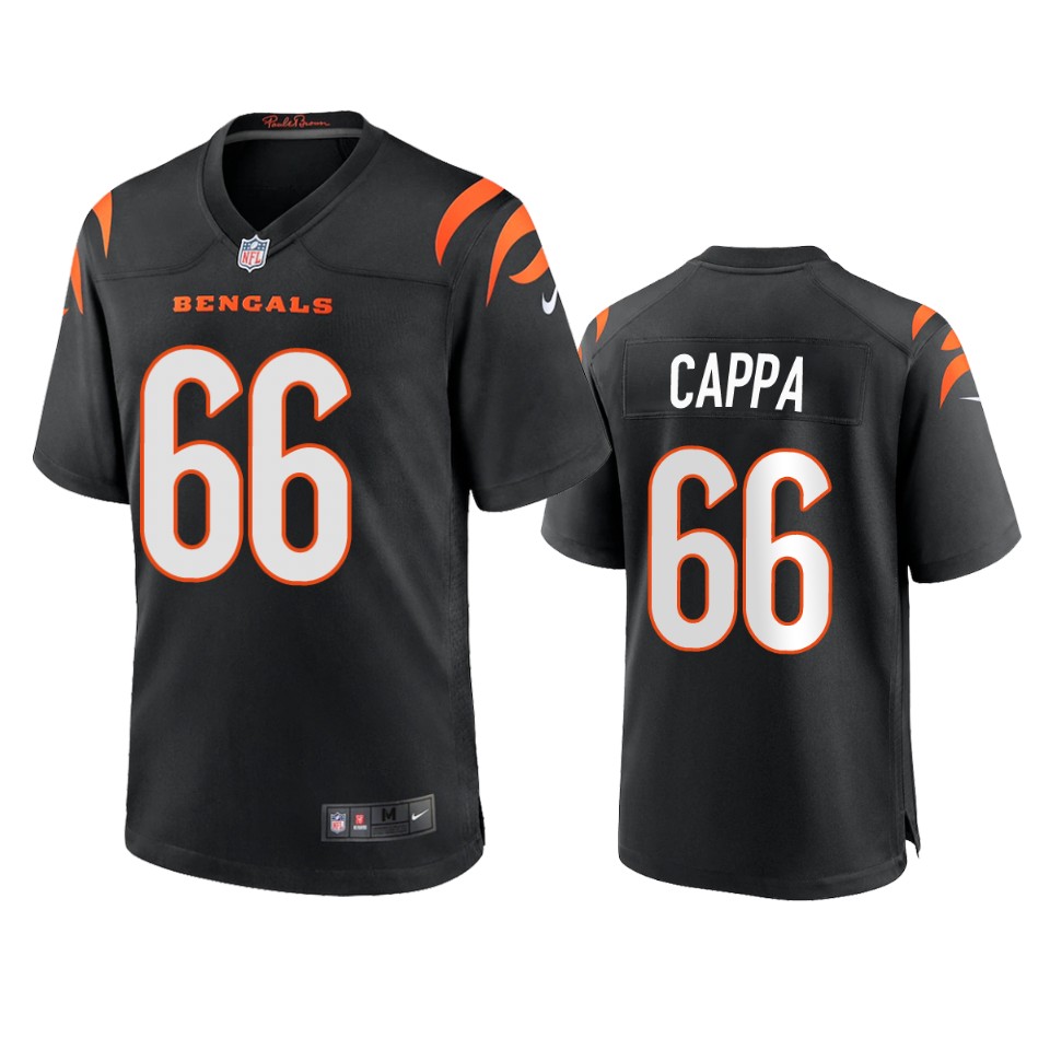 bengals alex cappa game black jersey