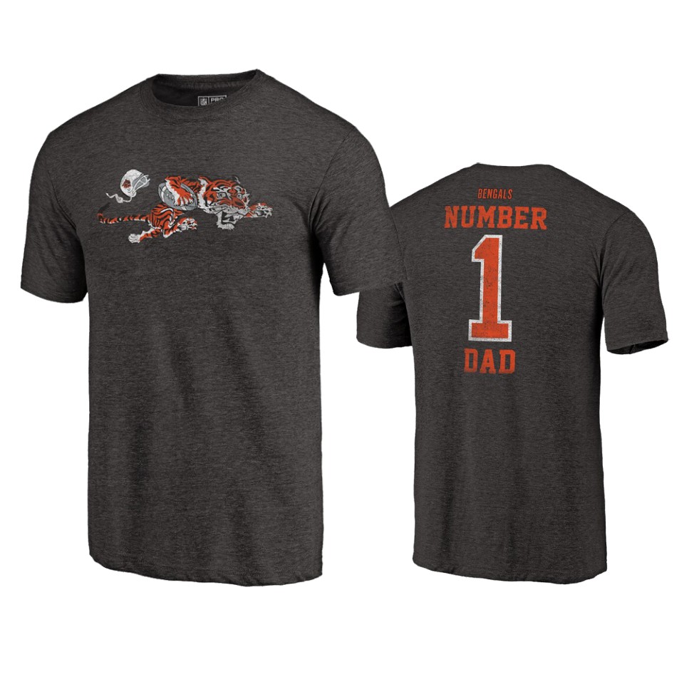 bengals black 2019 father's day greatest dad t shirt