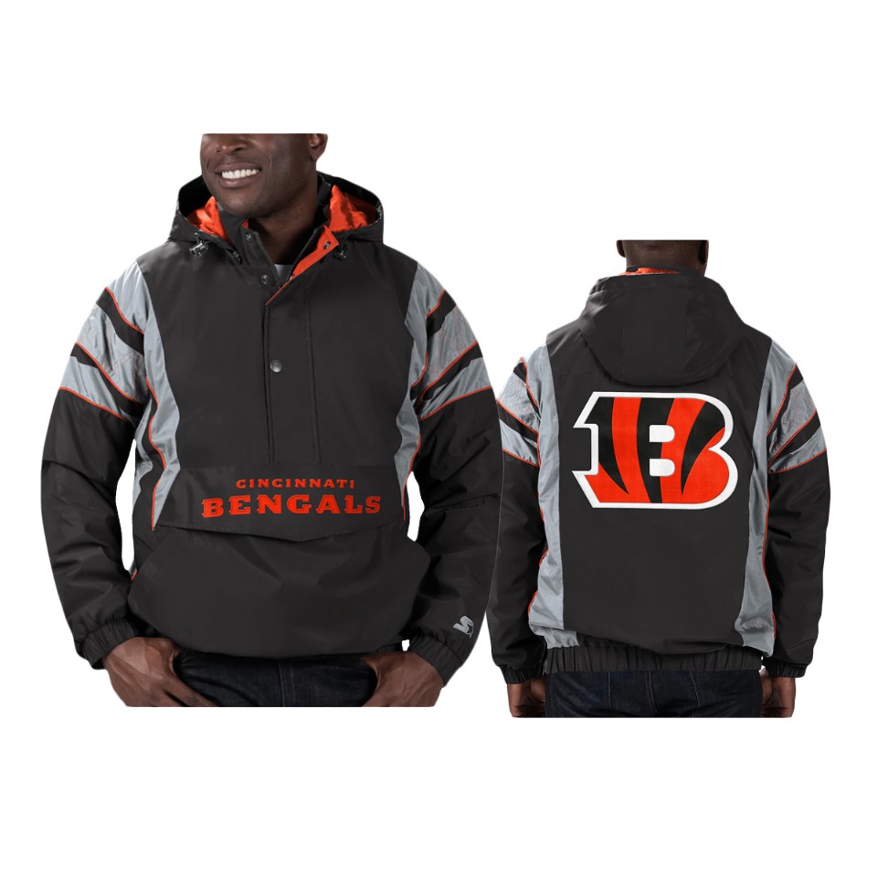 bengals black thursday night gridiron reflective stripe jacket