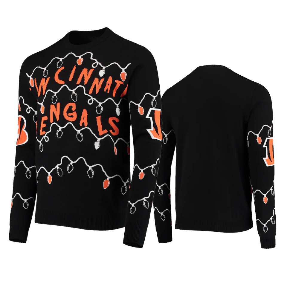 bengals black ugly christmas gifts sweater