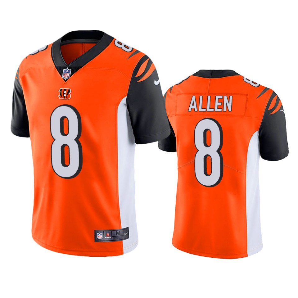 bengals brandon allen orange vapor jersey