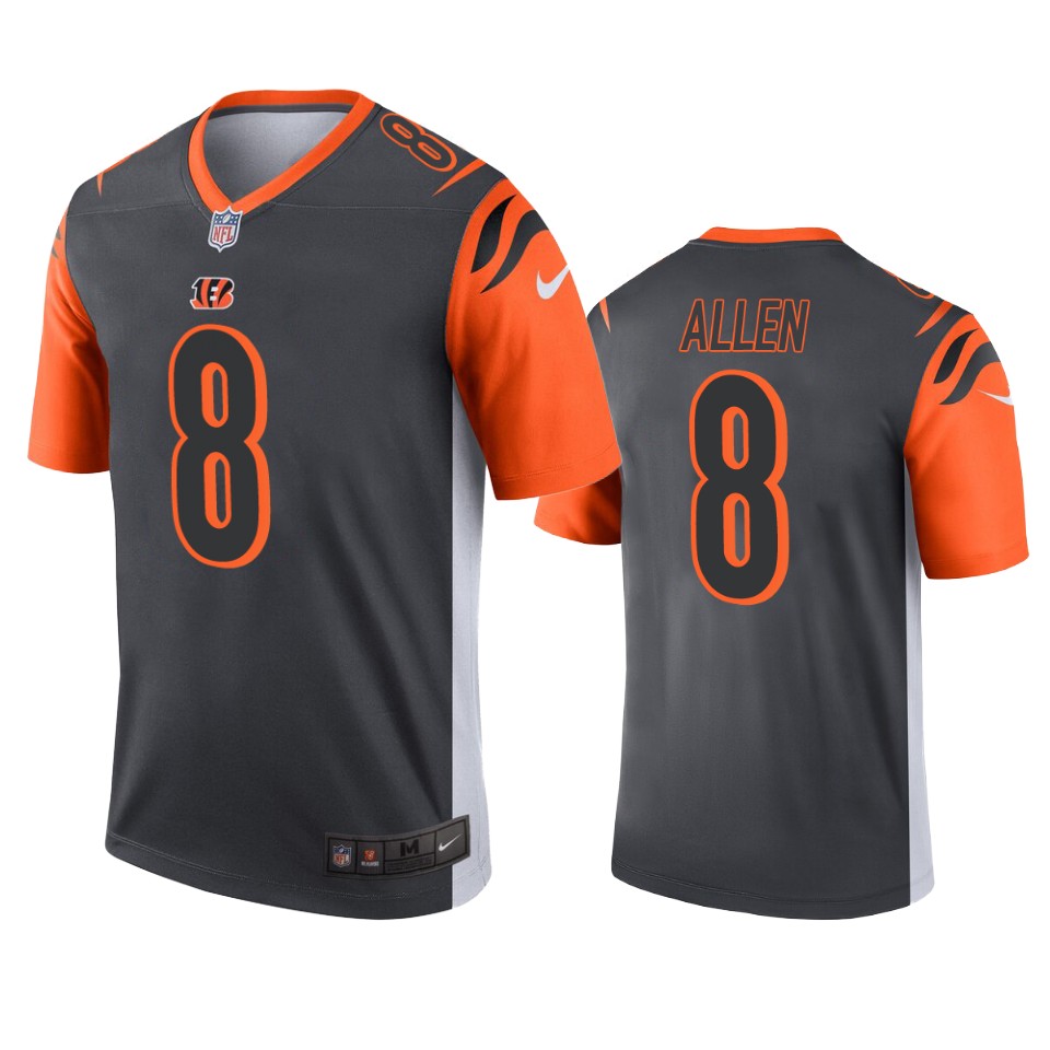 bengals brandon allen silver inverted legend jersey