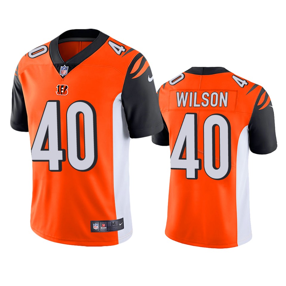 bengals brandon wilson orange vapor jersey