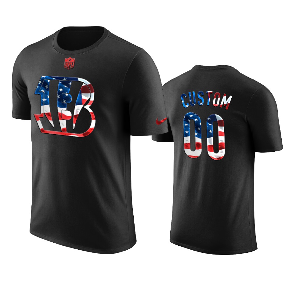 bengals custom black 2020 independence day t shirt