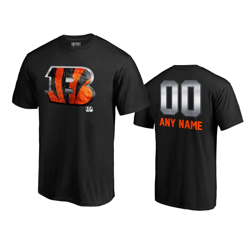 bengals custom black midnight mascot logo t shirt
