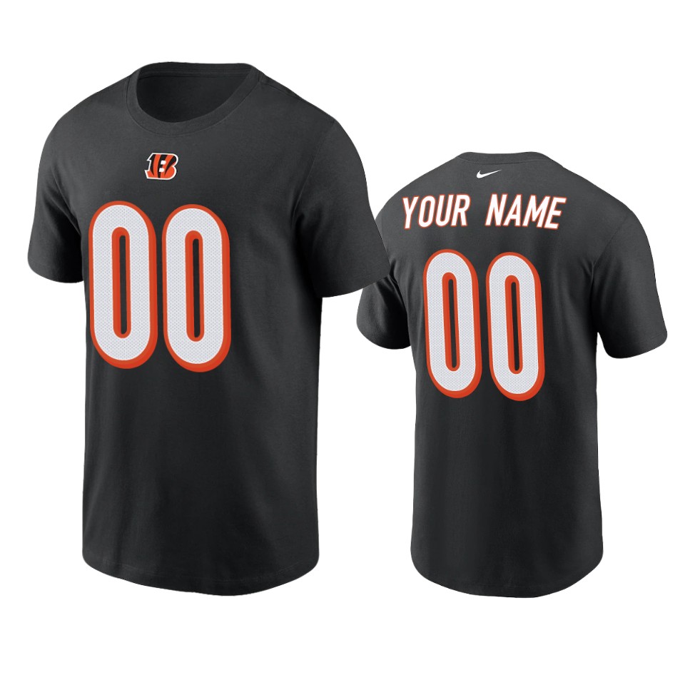 bengals custom nikeblack t shirt