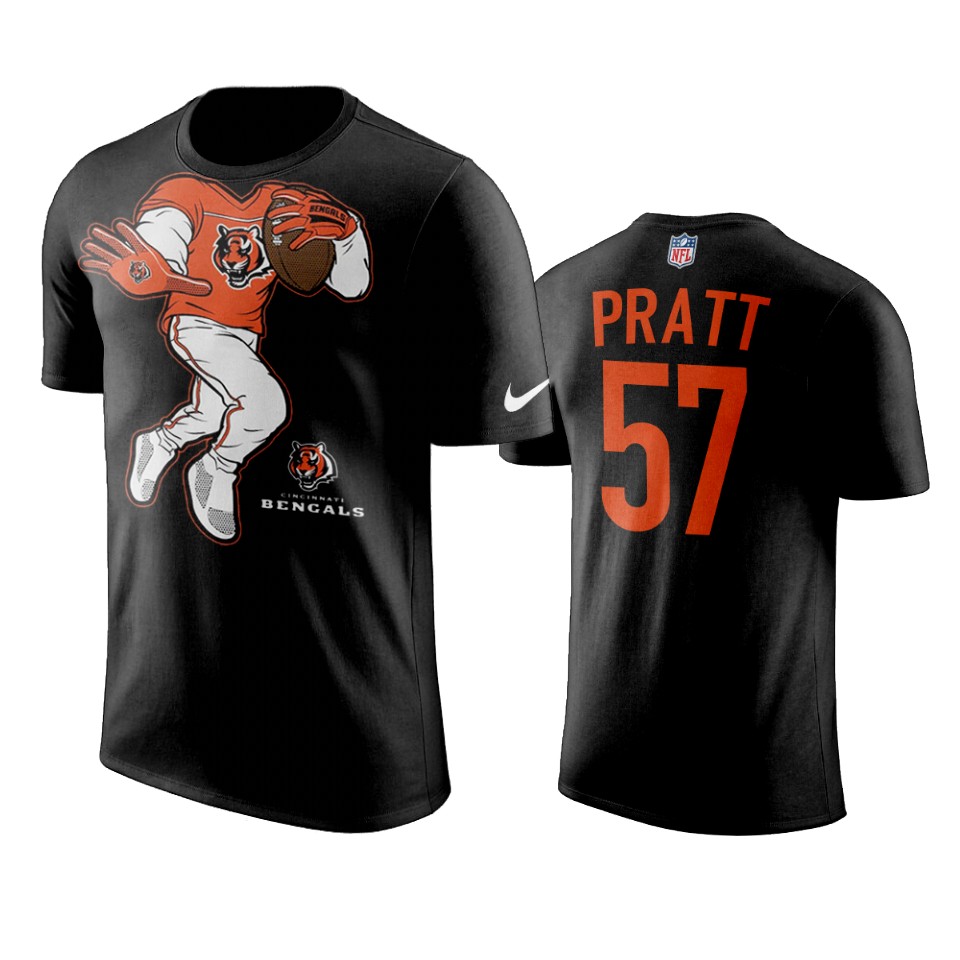 bengals germaine pratt black yard rush ii t shirt