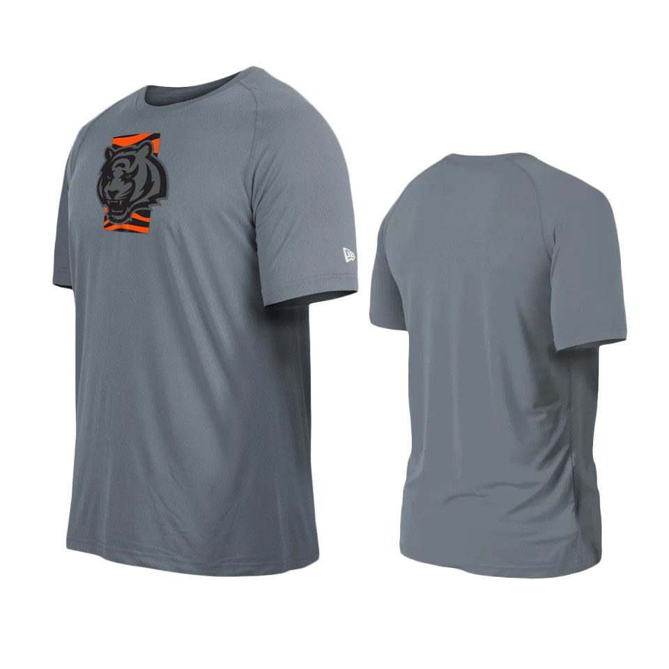 bengals gray training camp raglan t shirt