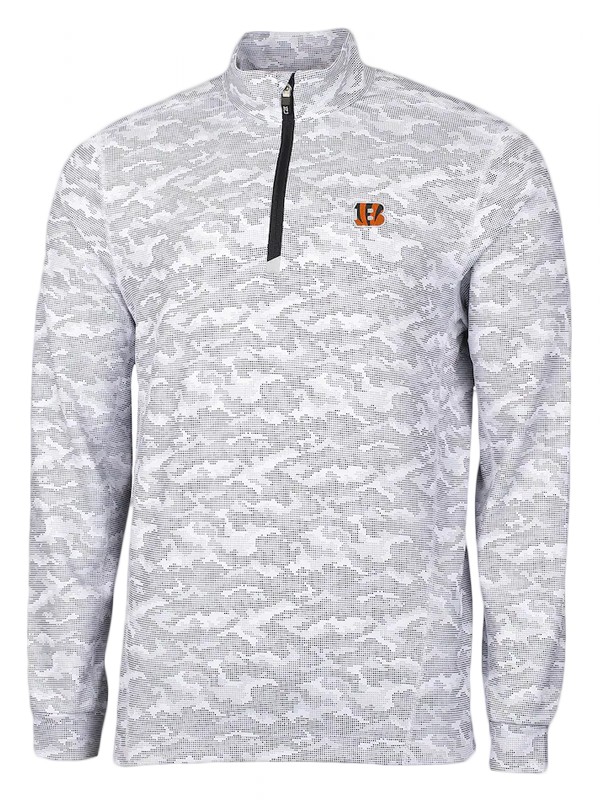 bengals gray traverse camo print drytec jacket